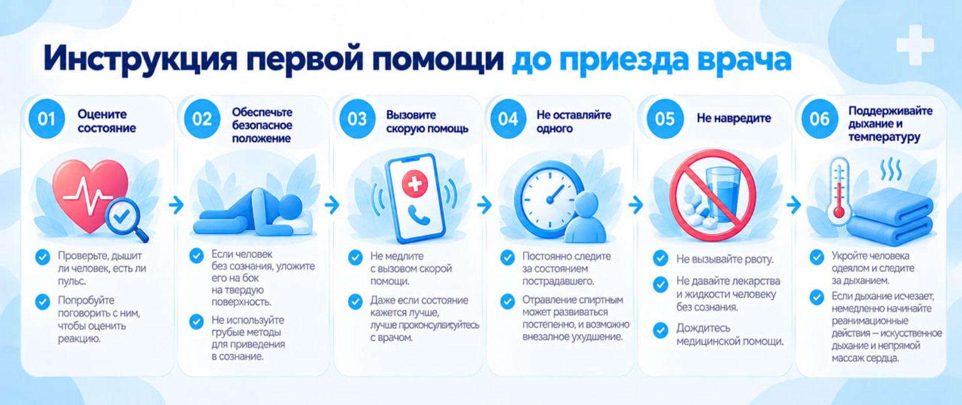 Инструкция по оказанию первой помощи